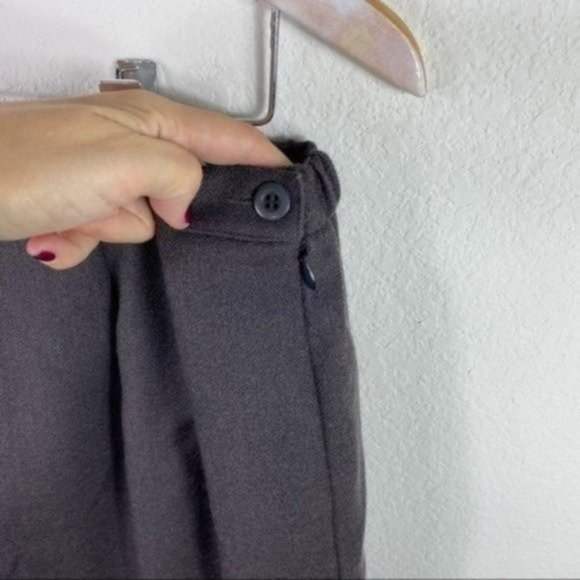 Harve Benard Wool Midi Skirt Back Slit Size 16 - Picture 5 of 7